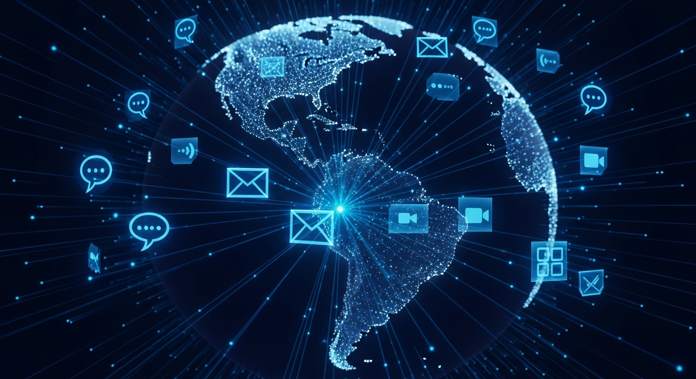 Red de comunicación global desde Colombia